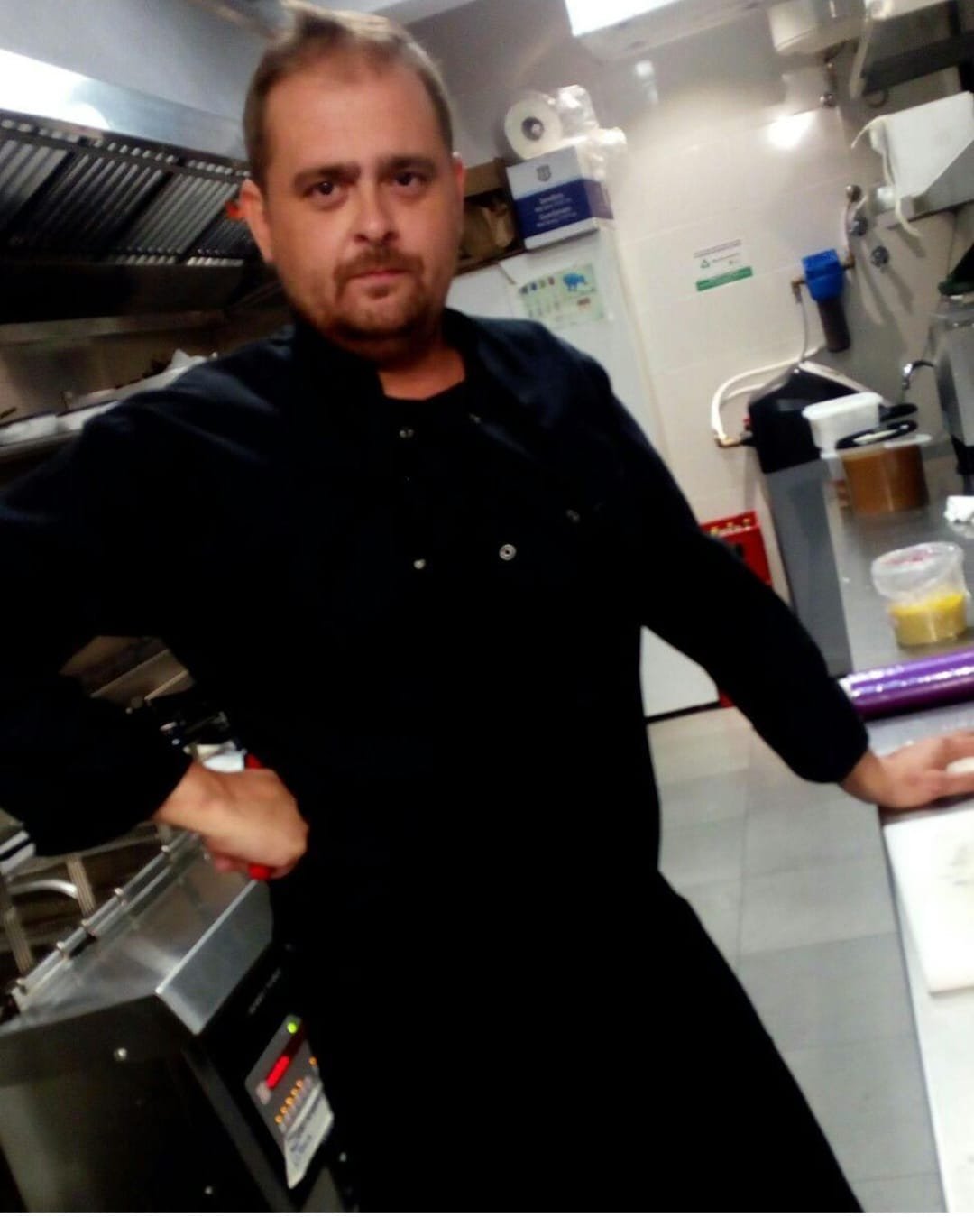 Eliseo Garrido en cocina